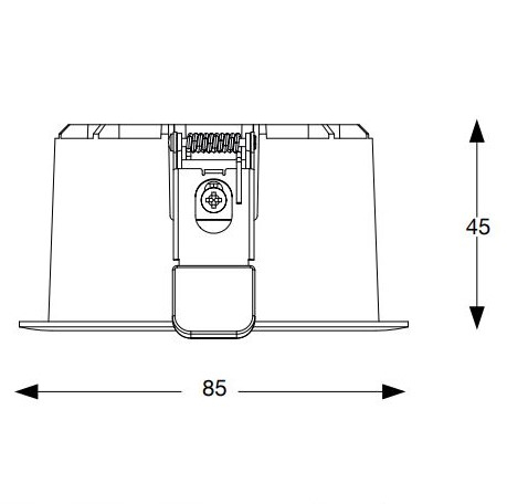 Spot LED încastrat TAG, negru, 7W, 3000K, 8.5 cm - IDEAL LUX 331256 [5]