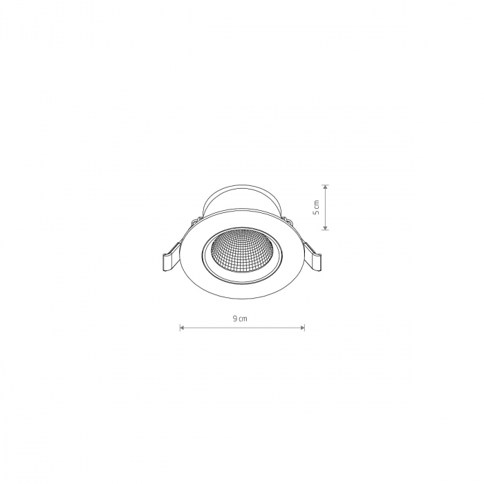 Spot incastrat orientabil LED EGINA, alb, 4000K, IP20, 370 lm, diametru 9 cm - NOWODVORSKI [4]