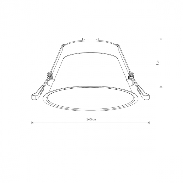 Spot incastrat UNO L, alb, 1*GX53, IP 20, diametru 14.5 cm - NOWODVORSKI [6]