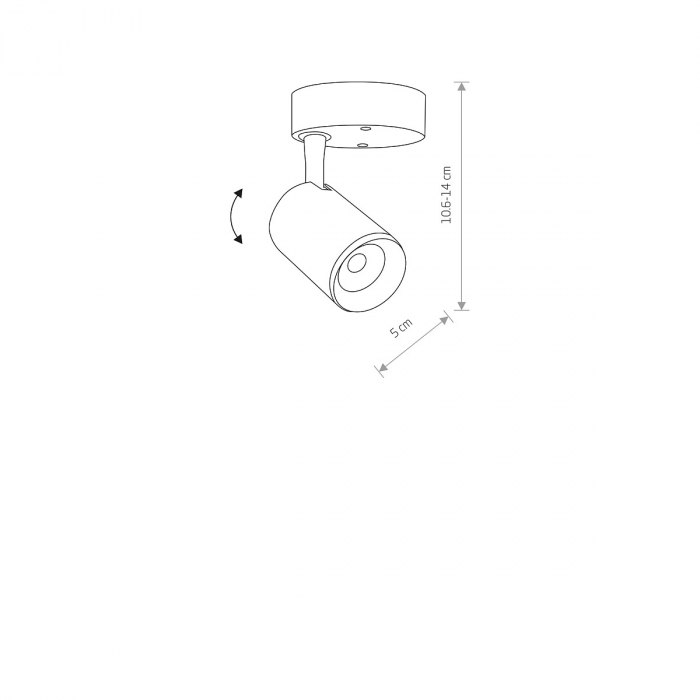 Spot LED negru IRIS 7W - nowodvorski [2]