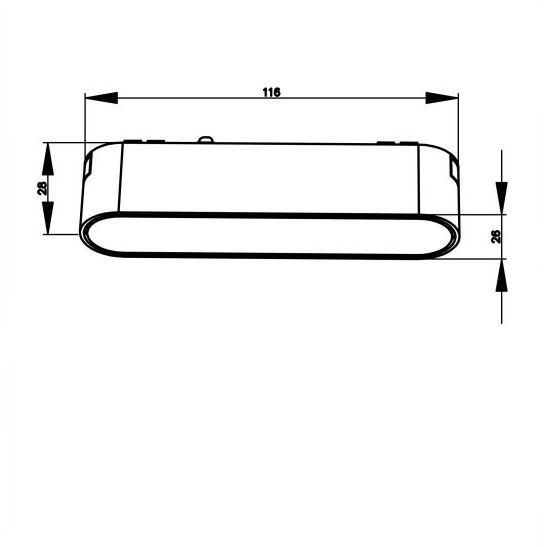 Spot liniar LED BASIS pentru sina magnetica RADITY, 4000K, 6W, 350 lm, lungime 11.6 cm - MAYTONI [4]