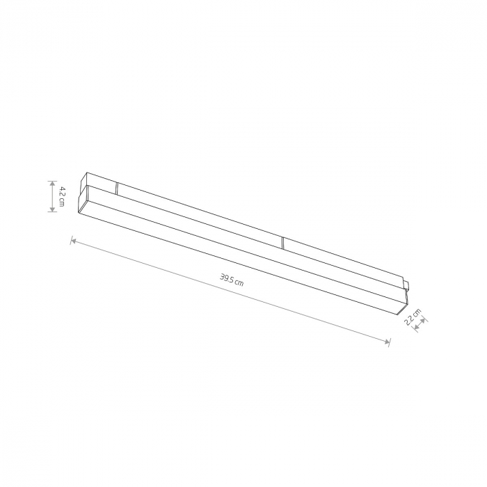 Spot liniar LED LINE pentru sina magnetica LVM, negru, 15W, 3000K, lungime 39.5 cm - NOWODVORSKI [4]