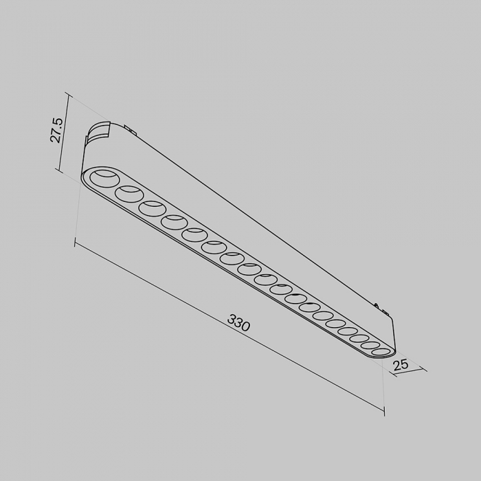 Spot liniar LED POINT pentru sina magnetica RADITY, 3000K, 16W, 1800 lm, lungime 33 cm - MAYTONI [5]