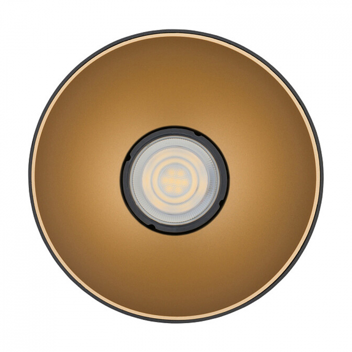 Spot aplicat tavan POINT TONE, negru/auriu, 1*GU10, 10W, diametru 12.7 cm - NOWODVORSKI [2]