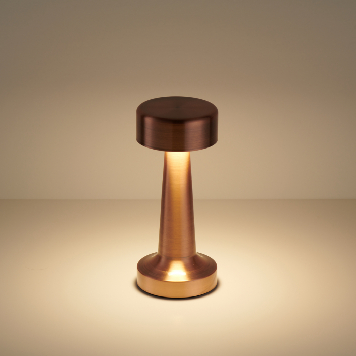 Lampa de masa LED TAVOLO A, cupru, incarcare USB [3]