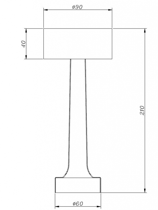 Lampa de masa LED TAVOLO A, cupru, incarcare USB [5]