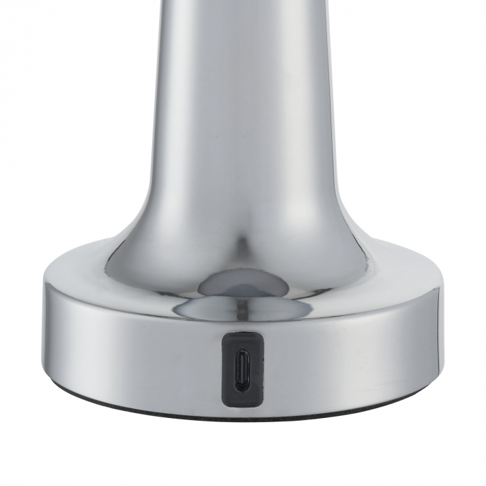 Lampă de masă LED TAVOLO A, argintie, 21 cm, incarcare USB [3]