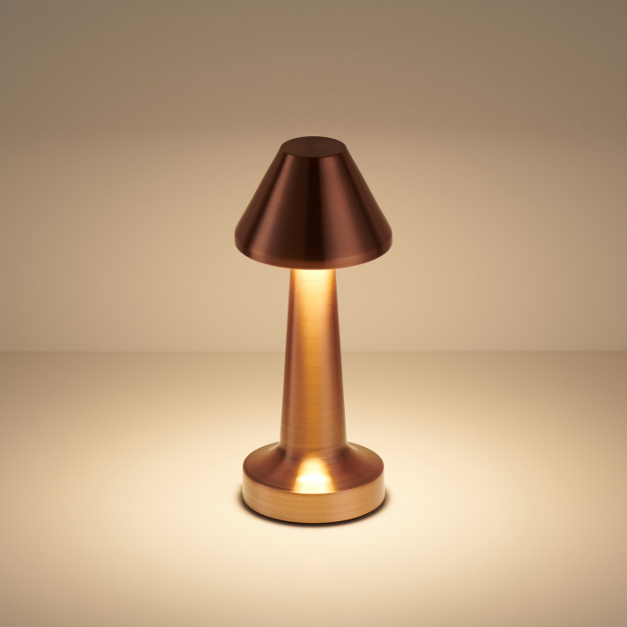 Lampă de masă LED TAVOLO B, cupru, incarcare USB LED [3]