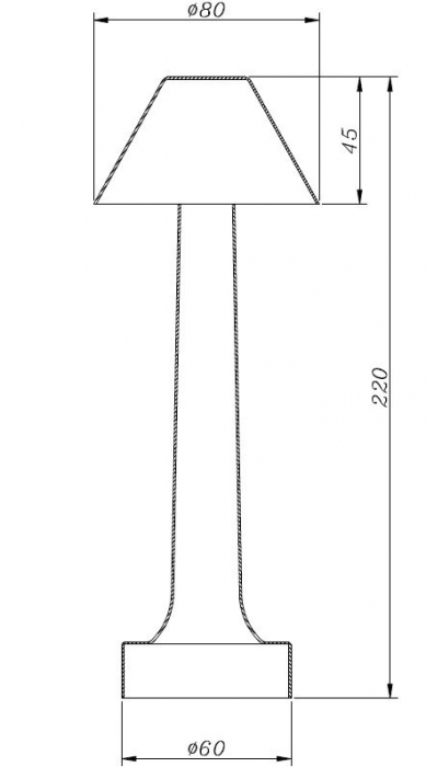 Lampă de masă LED TAVOLO B, aurie, incarcare USB [5]