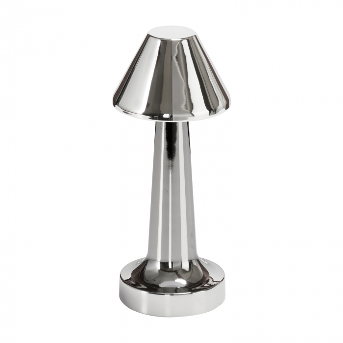 Lampă de masă LED TAVOLO B, argintie, incarcare USB, 22 cm [2]