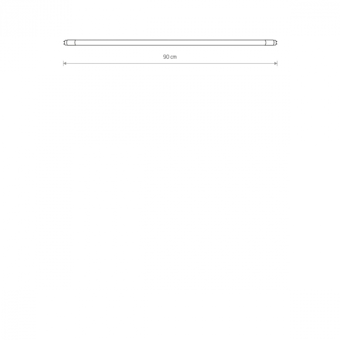 Tub LED T8, 16W, 3000K, flux 2300 lm, 90 cm - NOWODVORSKI [2]