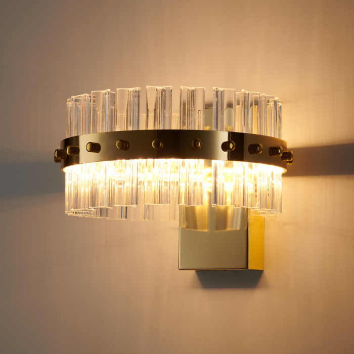 Lampă de perete LED AURA, aurie, 18 cm - Step into Design [2]