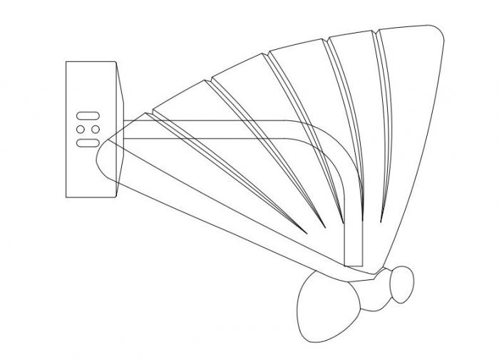 Lampă de perete LED BEE, aurie, 18 cm - Step into Design [2]