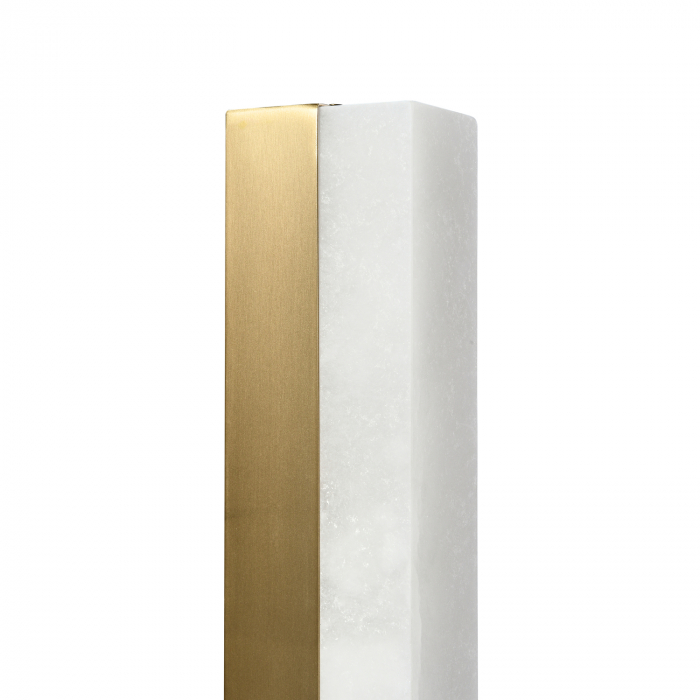 Lampă de perete BLOCK, marmura alba/alama, 40 cm [2]