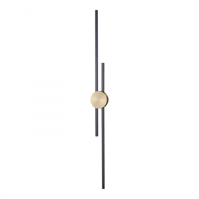 Lampa de perete LED CENTRO, negru/alama, 3000K, inaltime 122 cm - STEP INTO DESIGN [1]