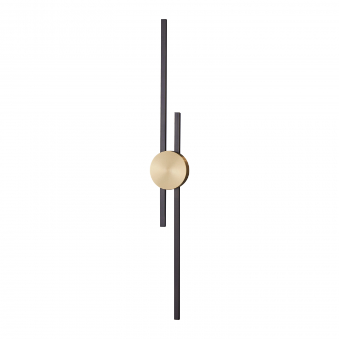 Lampa de perete LED CENTRO, negru/alama, 3000K, inaltime 92 cm - STEP INTO DESIGN [1]