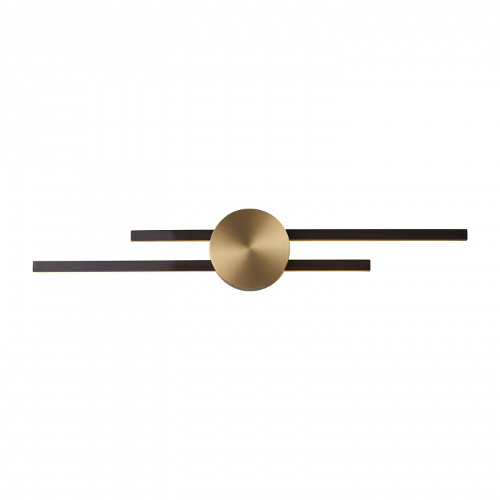 Aplică de perete LED CENTRO, negru/alama, 3000K [4]