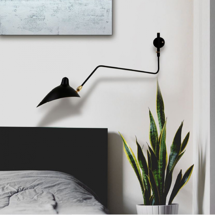 Lampa de perete CRANE-1W neagra, 1*E14, 40W, lungime 99 cm - STEP INTO DESIGN [11]