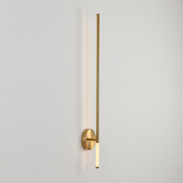 Aplică de perete LED FRESCO, auriu/alabastru, 65 cm [5]