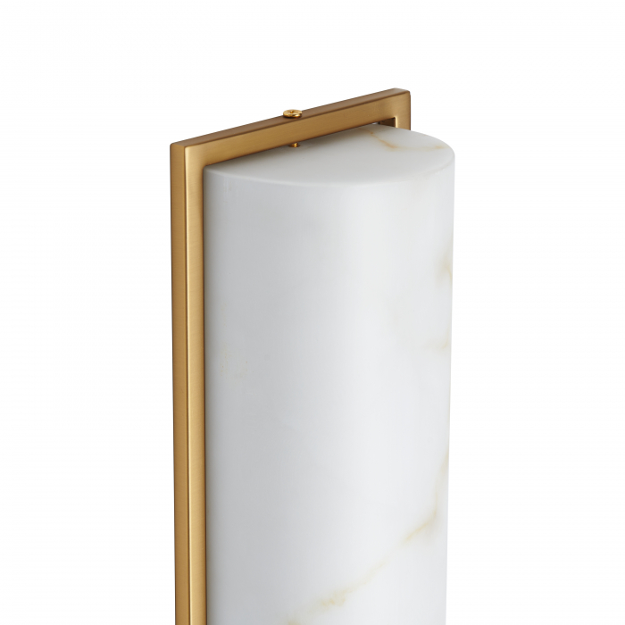 Wall lamp MURO LED white marble and brass 66 cm [9]