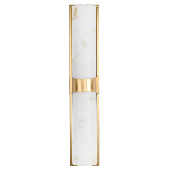 Wall lamp MURO LED white marble and brass 66 cm [2]