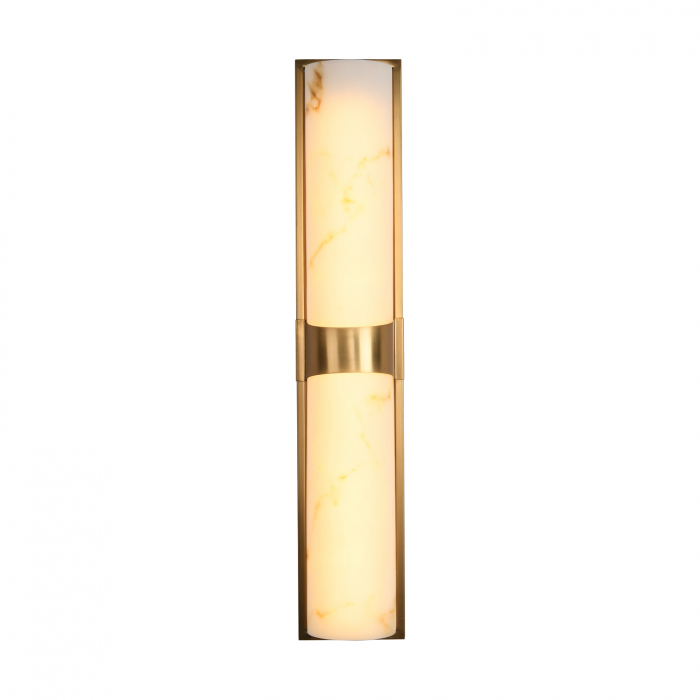 Wall lamp MURO LED white marble and brass 66 cm [4]