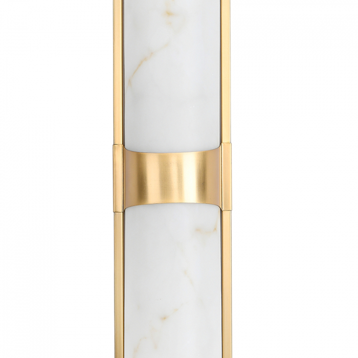 Wall lamp MURO LED white marble and brass 66 cm [6]