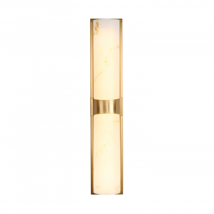 Wall lamp MURO LED white marble and brass 66 cm [3]