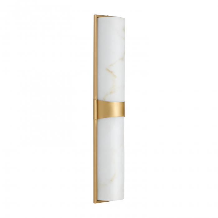 Wall lamp MURO LED white marble and brass 66 cm [10]