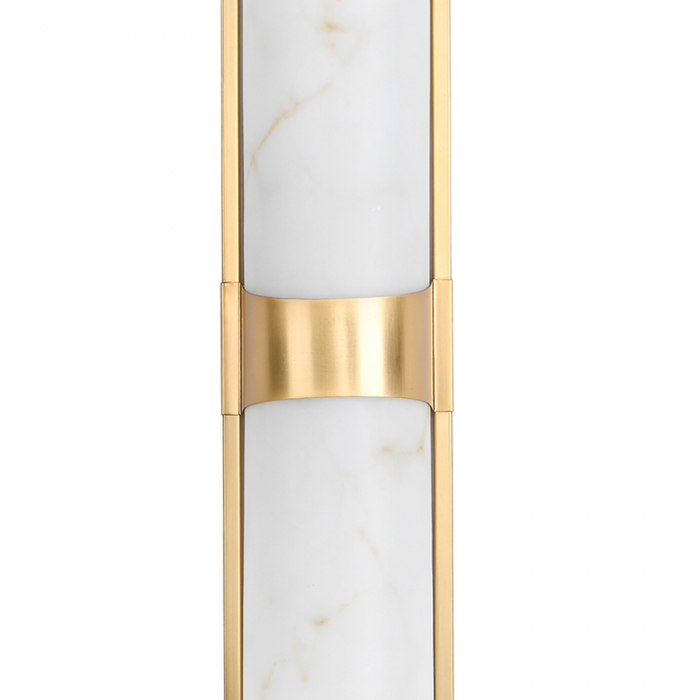 Wall lamp MURO LED white marble and brass 66 cm [5]