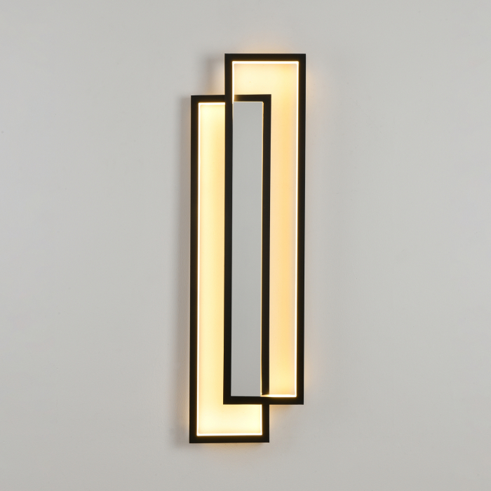 Aplică de perete LED SYMMETRY, negru/alb, 3000 K, 100 cm [2]