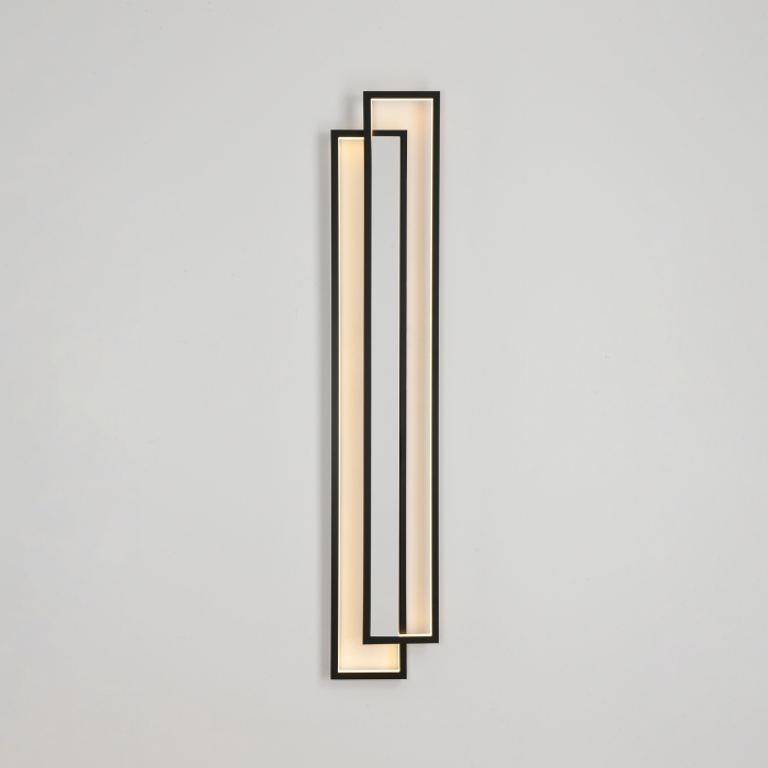 Aplică de perete LED SYMMETRY, negru/alb, 3000K, 160 cm [2]