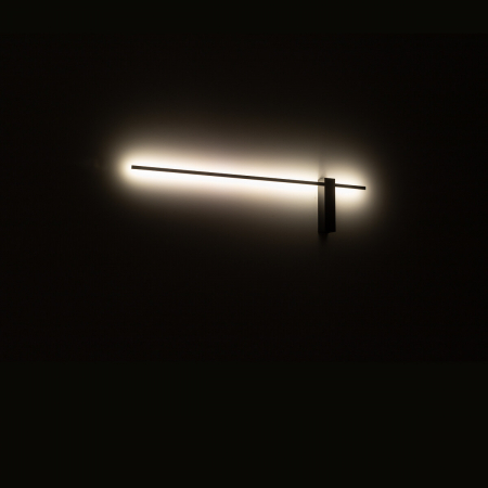 Aplica de perete LED MOTIVE M cu intrerupator, neagra, 3000K, 380 lm, lungime 80 cm - NOWODVORSKI [1]