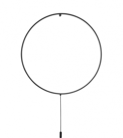 Aplica de perete LED RING cu intrerupator, neagra, 3000K, 950 lm, diametru 45 cm - NOVA LUCE 9108312 [3]