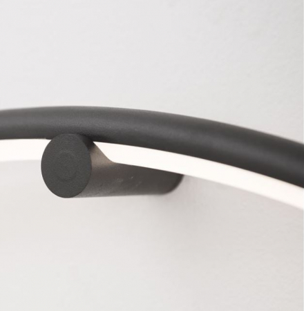 Aplica de perete LED RING cu intrerupator, neagra, 3000K, 1445 lm, diametru 79 cm - NOVA LUCE [1]