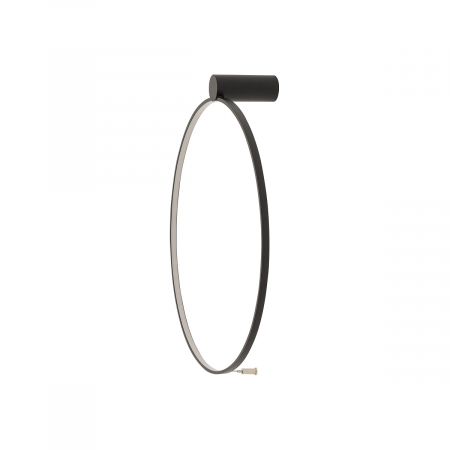 Aplica de perete/tavan LED CIRCOLO, negru, 3000K, 560 lm, diametru 45 cm - NOWODVORSKI