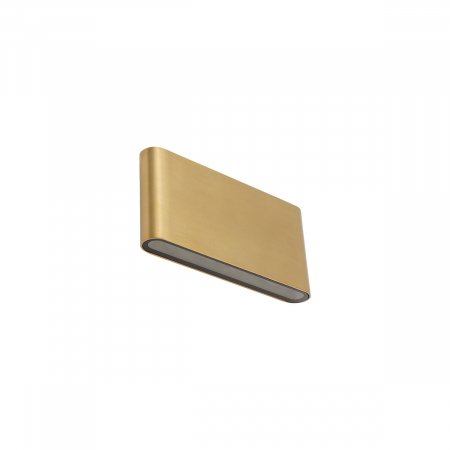 Perete - Aplica pentru perete exterior LED SEMI M, alama, 3000K, IP54, flux 500 lm, lungime 17.5 cm - NOWODVORSKI 11366