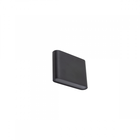 Perete - Aplica pentru perete exterior LED SEMI S, negru, 3000K, IP54, flux 300 lm, lungime 11 cm - NOWODVORSKI 11363
