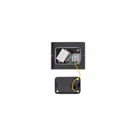 Aplica pentru perete exterior LED SEMI S, negru, 3000K, IP54, flux 300 lm, lungime 11 cm - NOWODVORSKI 11363 [5]