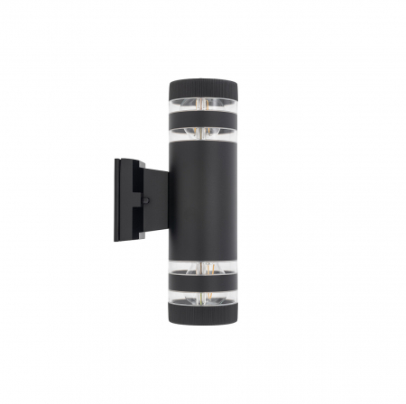 Perete - Aplica pentru perete exterior SIERRA, negru, 2*E27, IP54, inaltime 31 cm - NOWODVORSKI 4422