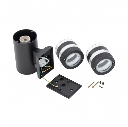 Aplica pentru perete exterior SIERRA, negru, 2*E27, IP54, inaltime 31 cm - NOWODVORSKI 4422 [4]