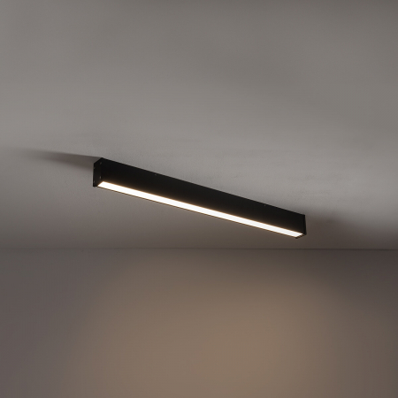 Aplica pentru perete/tavan exterior LED OUTLINE M, negru, 3000K, IP44, 1800 lm, lungime 100 cm - NOWODVORSKI [1]