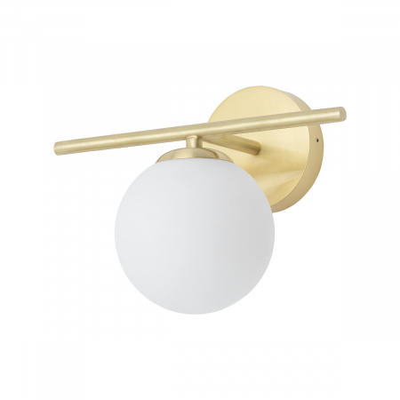 Lampa de perete pentru baie ARALIA, alama/alb, 1*G9, IP44, lungime 25 cm - NOWODVORSKI