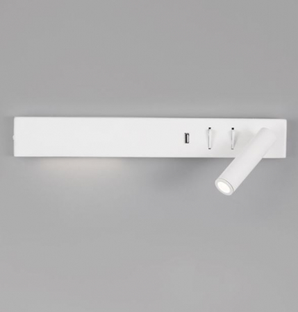 Aplica perete LED VIDA alba, spot dreapta, 3000k, 350 lm, USB, lungime 35 cm - NOVA LUCE [3]