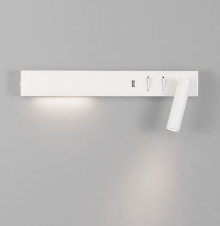 Aplica perete LED VIDA alba, spot dreapta, 3000k, 350 lm, USB, lungime 35 cm - NOVA LUCE [2]