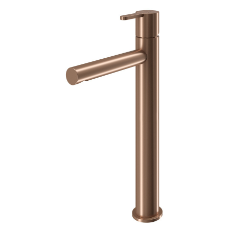 Baterii lavoar - Baterie baie pentru lavoar inalta SENSE, auriu-rosu, monocomanda, inaltime 30 cm - SPATIO