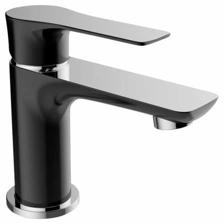 Baterii lavoar - BBaterie baie pentru lavoar LEVEL, negru/crom, inaltime 14 cm - CASA BLANCA
