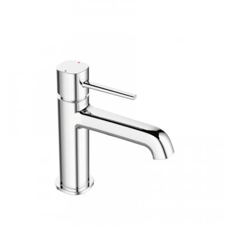 Baterii lavoar - Baterie baie pentru lavoar POLLA, crom lucios, inaltime 16.7 cm - LAVEO
