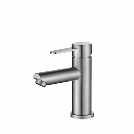 Baterii lavoar - Baterie baie pentru lavoar STEEL BLR2, monocomanda, inox, inaltime 16.3 cm - CASA BLANCA
