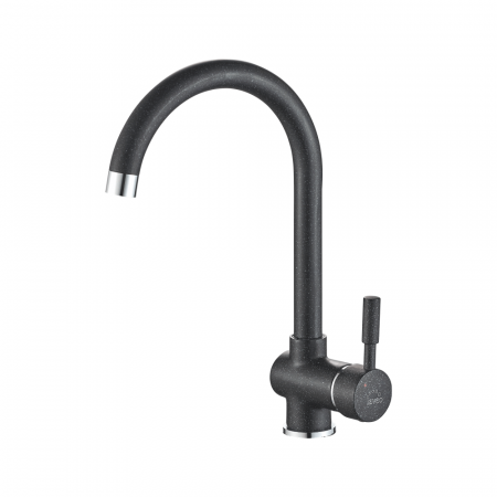 Baterii bucatarie - Baterie bucatarie pentru chiuveta gat de legada GRANIT, granit negru, inaltime 31.8 cm - CASA BLANCA